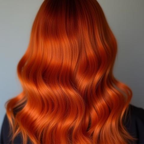 Example of copper balayage.